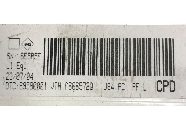 Блок управління пічкою, кондиціонером Renault Scenic II, Megane II, 69580001, 666572Q